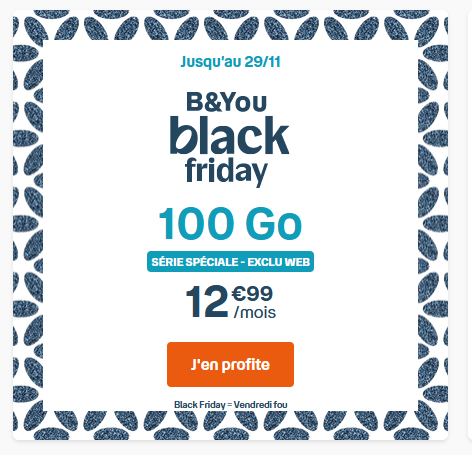 bouygues black friday forfait mobile
