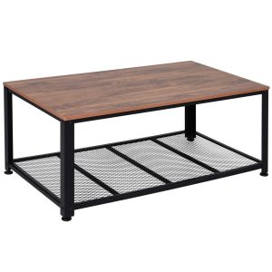 Black Friday HOMCOM Table basse rectangulaire Vintage industriel : – 50% chez Maisons du monde