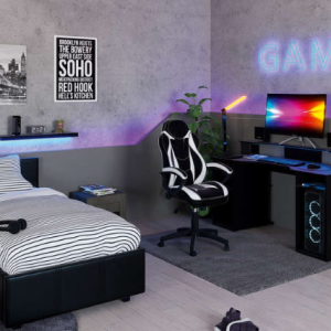 Black Friday Conforama : Bureau gaming avec LED Level One à -30%