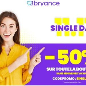 Code Promo Bbryance : -50% sur tout hors catégorie high tech