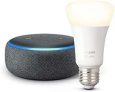Black Friday Amazon : Echo Dot (3ème génération) – Tissu anthracite + Ampoule connectée Philips Hue White (E27) à -52%